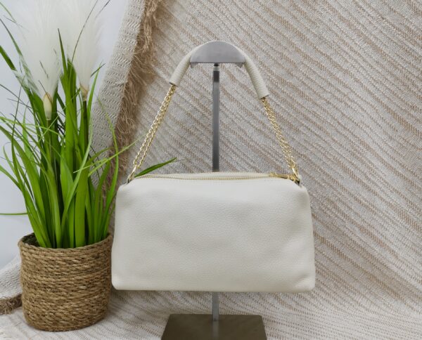 Sac Valentina beige 100% cuir