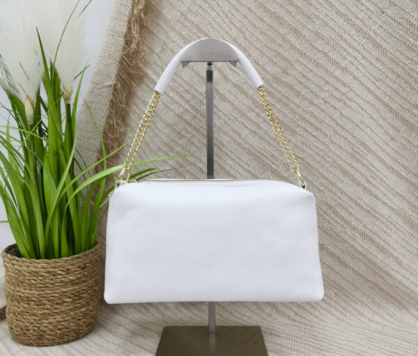 Sac Valentina blanc 100% cuir