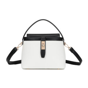 Sac Monica blanc-noir