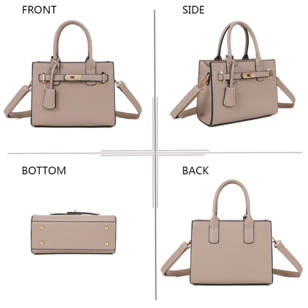 Sac victoria taupe 25cm – Image 2