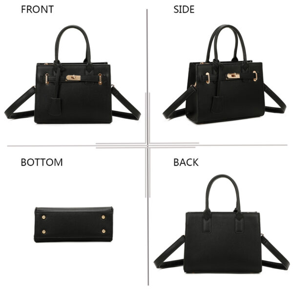 Sac Victoria noir 25cm – Image 3