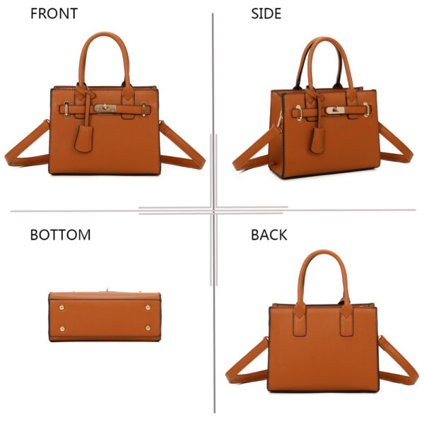 Sac victoria camel 25cm – Image 2