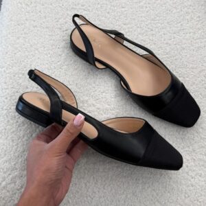 Slingback noir