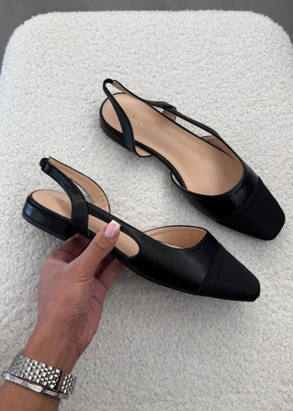 Slingback noir