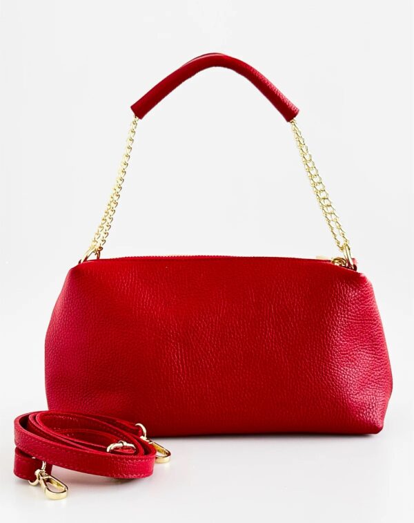 Sac Valentina rouge 100% cuir