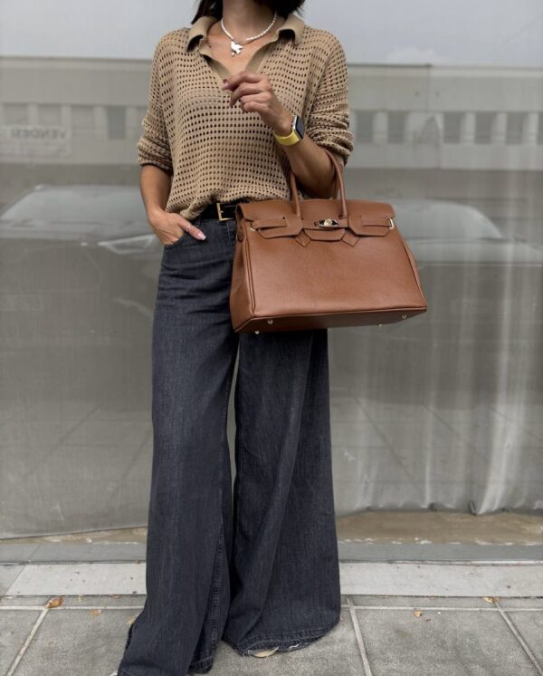 Modèle Angelina 100 % cuir 🇮🇹 Camel – Image 2