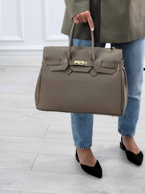Modèle angelina 100% cuir 🇮🇹 Taupe – Image 7