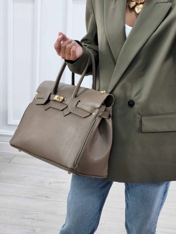 Modèle angelina 100% cuir 🇮🇹 Taupe – Image 6