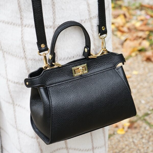 Modèle Olivia cuir véritable 🇮🇹 Noir – Image 3