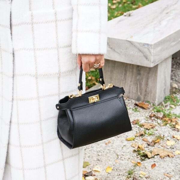 Modèle Olivia cuir véritable 🇮🇹 Noir – Image 2
