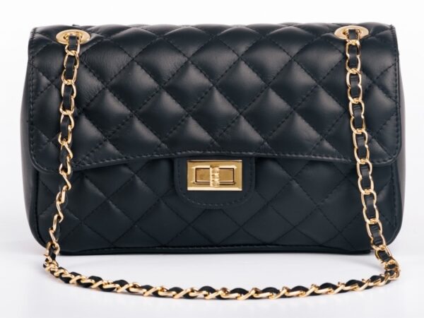 Modèle Élégancia Noir
Cuir de vachette fabrication 🇮🇹 – Image 2