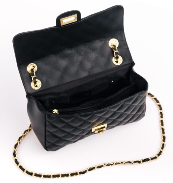 Modèle Élégancia Noir
Cuir de vachette fabrication 🇮🇹 – Image 3