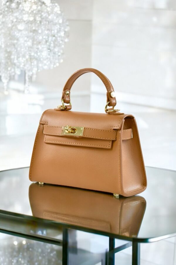 Modèle Kelly - Cuir de vachette 🇮🇹
Camel – Image 4