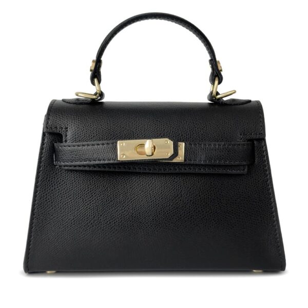 Modèle Kelly - Cuir de vachette 🇮🇹 Noir – Image 2