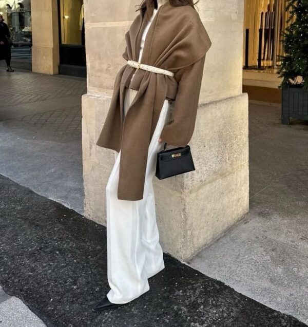 Modèle Kelly - Cuir de vachette 🇮🇹 Noir – Image 6