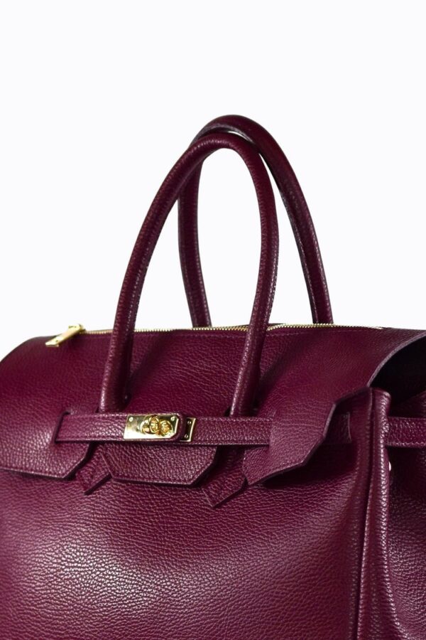 Modèle Angelina 100% cuir 🇮🇹 bordeaux – Image 4