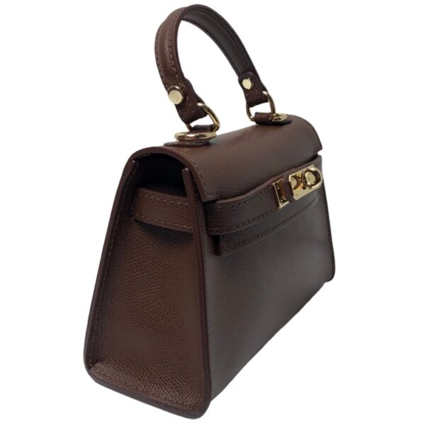Modèle Kelly - Cuir de vachette 🇮🇹 choco – Image 3