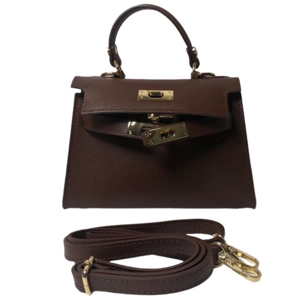 Modèle Kelly - Cuir de vachette 🇮🇹 choco – Image 4