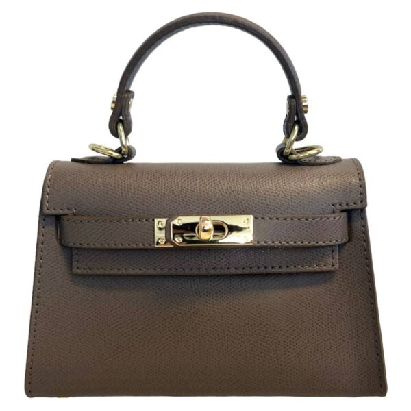 Modèle Kelly - Cuir de vachette 🇮🇹 Taupe – Image 2
