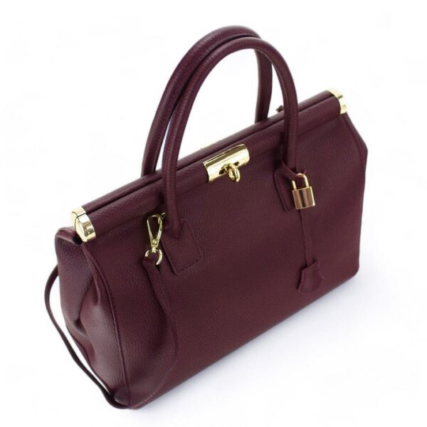 Modèle Penelope 100% cuir 🇮🇹 Bordeaux – Image 3