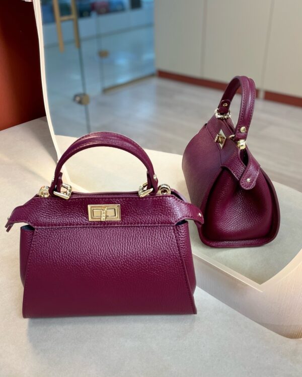 Modèle Olivia cuir véritable bordeaux