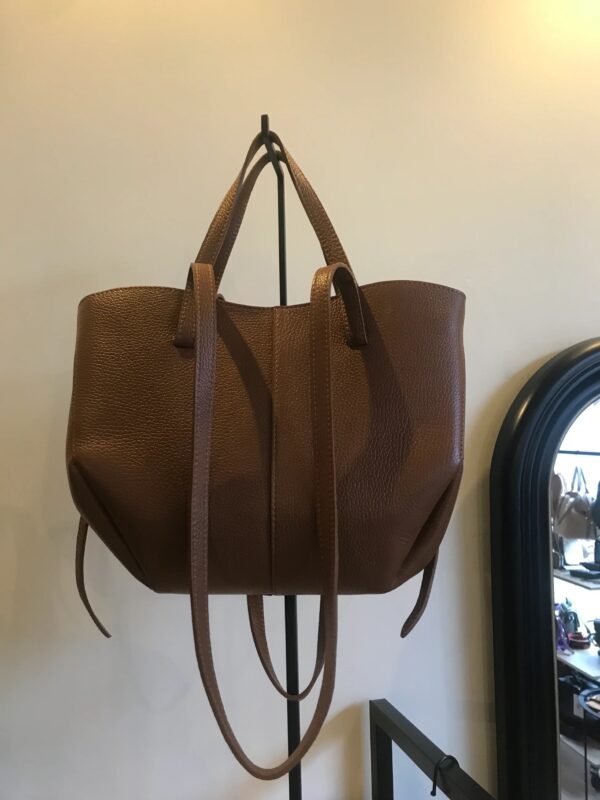 Modèle Pauline en cuir de vachette 🇮🇹 Marron – Image 3