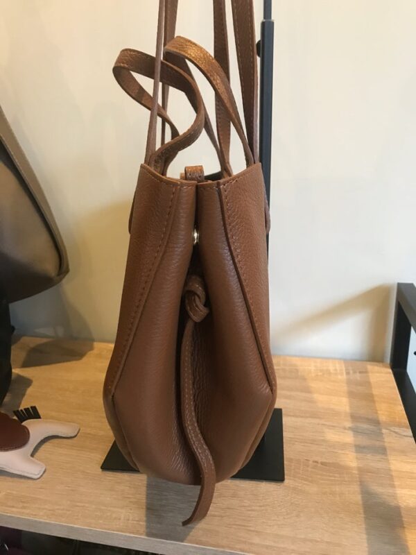 Modèle Pauline en cuir de vachette 🇮🇹 Marron – Image 4