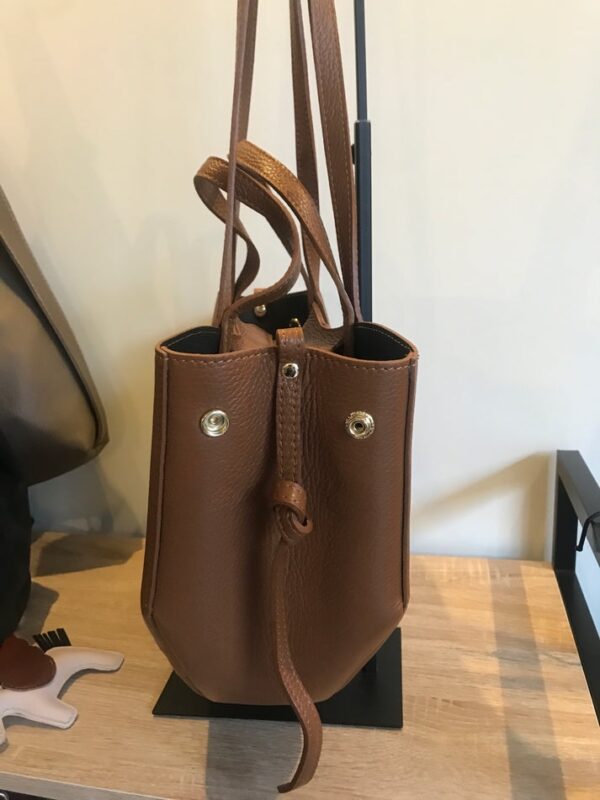 Modèle Pauline en cuir de vachette 🇮🇹 Marron – Image 5