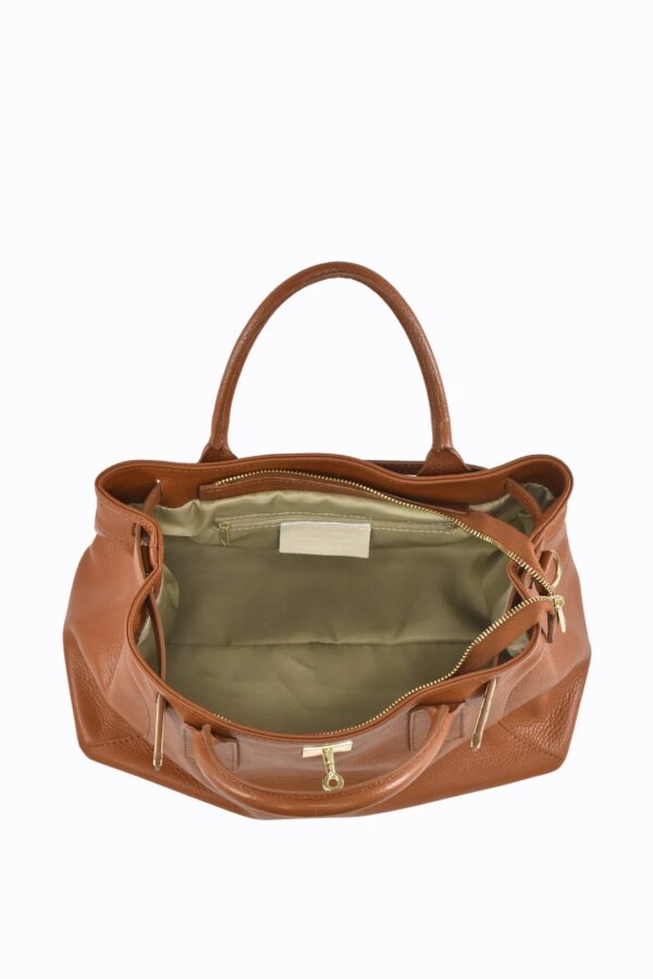 Modèle Sylvia en cuir de vachette 🇮🇹 Camel – Image 4