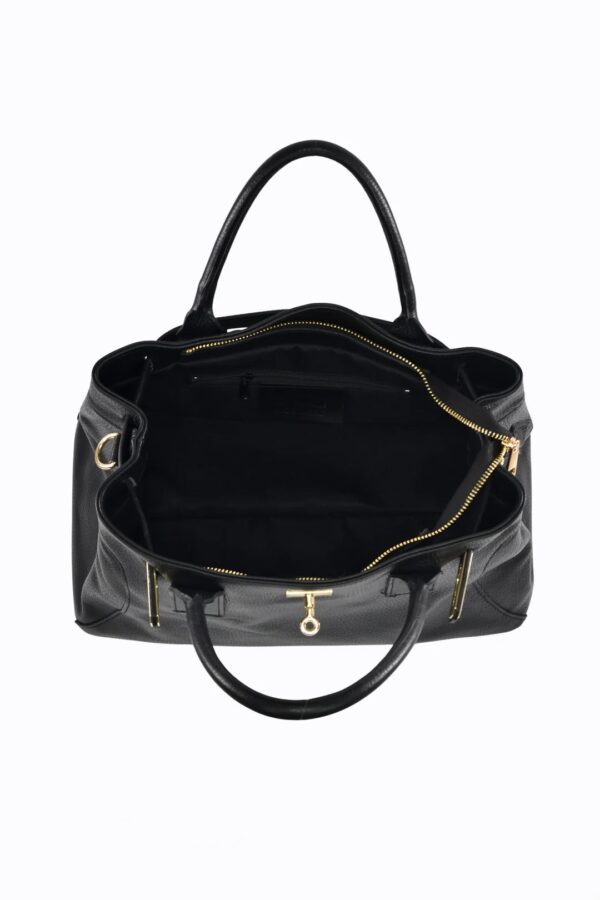 Modèle Sylvia en cuir de vachette 🇮🇹 Noir – Image 5