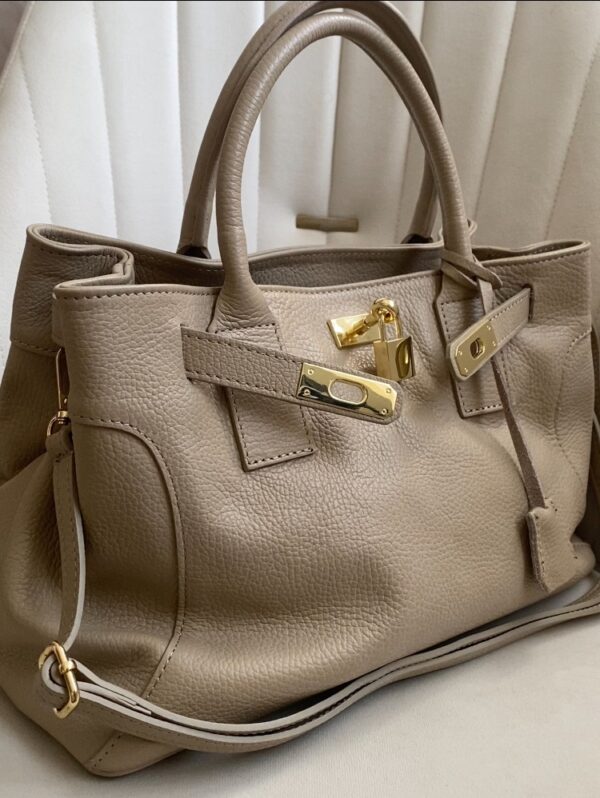 Modèle Sylvia en cuir de vachette 🇮🇹 Taupe
