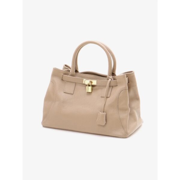 Modèle Sylvia en cuir de vachette 🇮🇹 Taupe – Image 5