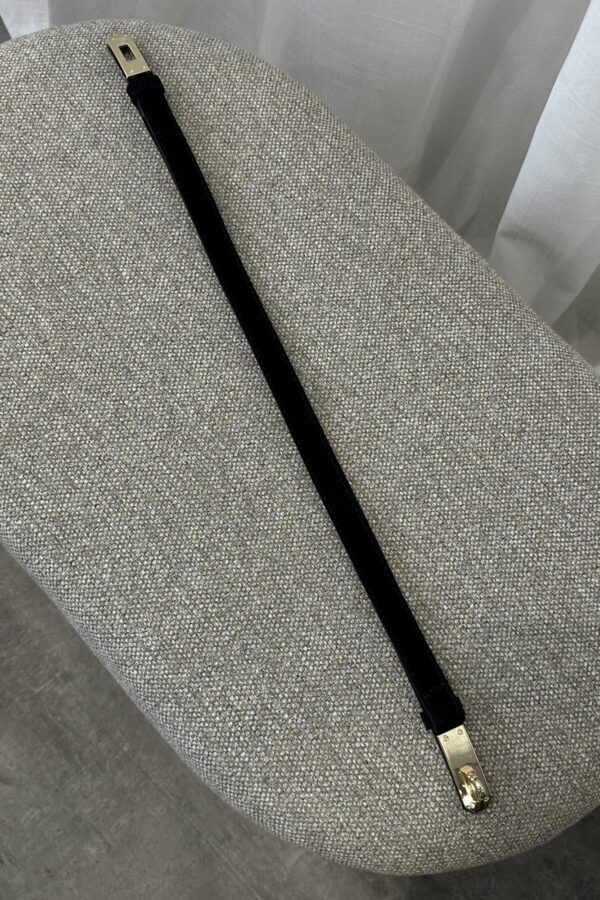 Ceinture inspiration H en cuir véritable 🇮🇹 
Noir – Image 3