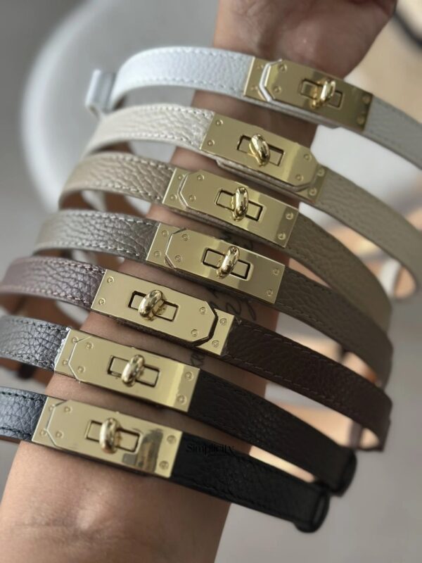 Ceinture inspi H en cuir véritable 🇮🇹
Taupe – Image 4