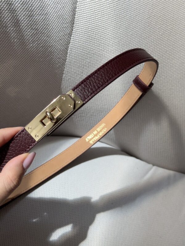 Ceinture inspi H en cuir véritable 🇮🇹
Chocolat – Image 3