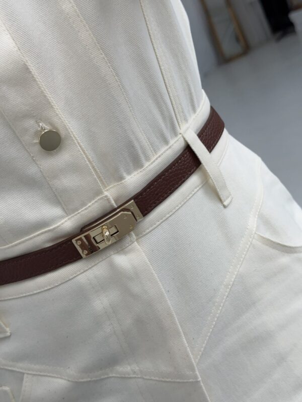 Ceinture inspi H en cuir véritable 🇮🇹
Chocolat – Image 4