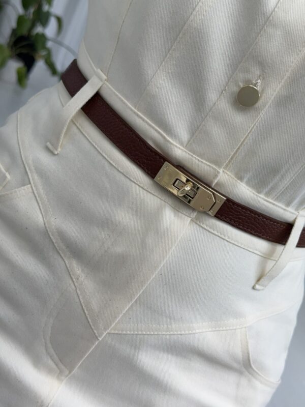 Ceinture inspi H en cuir véritable 🇮🇹
Chocolat – Image 5